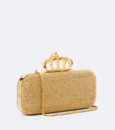 McQueen Knuckle embellished leather clutch | Thumbnail 2 McQueen Knuckle embellished leather clutch | Thumbnail 2