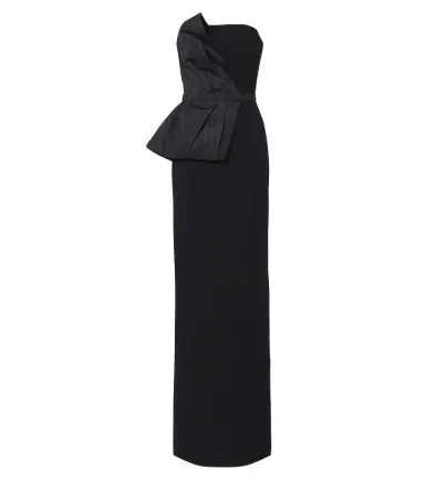 Safiyaa Kasia draped crêpe gown | Thumbnail 1 Safiyaa Kasia draped crêpe gown | Thumbnail 1