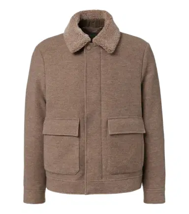 Canali Shearling-trimmed wool and cashmere jacket | Thumbnail 1 Canali Shearling-trimmed wool and cashmere jacket | Thumbnail 1