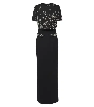 Oscar de la Renta Embellished wool-blend bustier gown | Thumbnail 1 Oscar de la Renta Embellished wool-blend bustier gown | Thumbnail 1