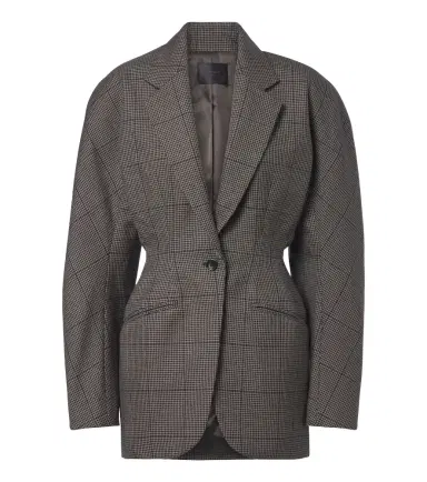 Mugler Checked oversized wool jacket | Thumbnail 1 Mugler Checked oversized wool jacket | Thumbnail 1