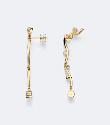 Sophie Bille Brahe Grand Ocean Etoile 18kt gold earrings with diamonds | Thumbnail 2 Sophie Bille Brahe Grand Ocean Etoile 18kt gold earrings with diamonds | Thumbnail 2