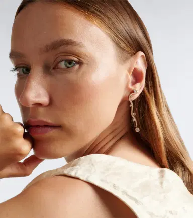 Sophie Bille Brahe Grand Ocean Etoile 18kt gold earrings with diamonds | Thumbnail 3 Sophie Bille Brahe Grand Ocean Etoile 18kt gold earrings with diamonds | Thumbnail 3