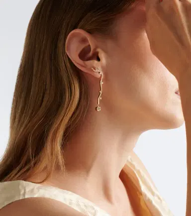 Sophie Bille Brahe Grand Ocean Etoile 18kt gold earrings with diamonds | Thumbnail 4 Sophie Bille Brahe Grand Ocean Etoile 18kt gold earrings with diamonds | Thumbnail 4