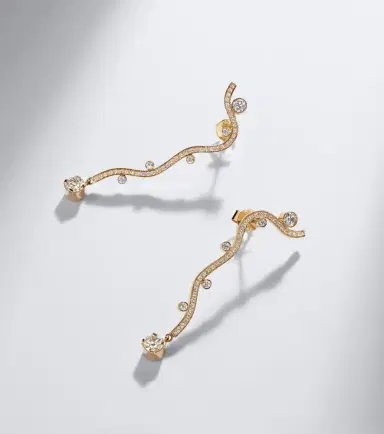 Sophie Bille Brahe Grand Ocean Etoile 18kt gold earrings with diamonds | Thumbnail 5 Sophie Bille Brahe Grand Ocean Etoile 18kt gold earrings with diamonds | Thumbnail 5