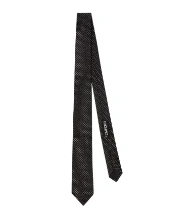 Tom Ford Polka-dot silk jacquard tie | Thumbnail 1 Tom Ford Polka-dot silk jacquard tie | Thumbnail 1