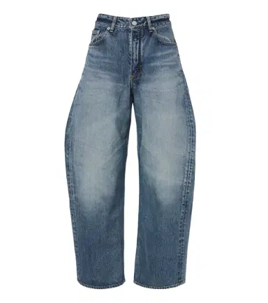 Alaia Alaïa Faded barrel-leg jeans | Thumbnail 1 Alaia Alaïa Faded barrel-leg jeans | Thumbnail 1