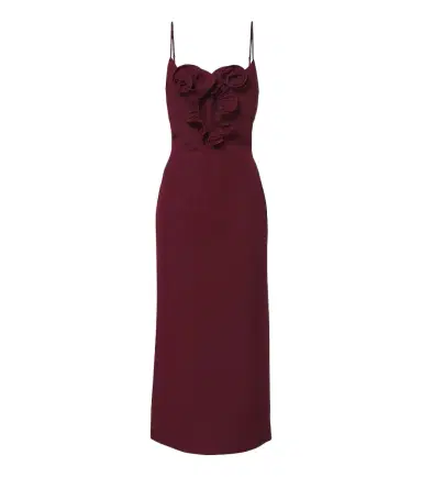 Magda Butrym Floral-appliqué cotton and silk midi dress | Thumbnail 1 Magda Butrym Floral-appliqué cotton and silk midi dress | Thumbnail 1