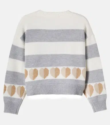 Monnalisa Patch-appliqué striped sweater | Thumbnail 2 Monnalisa Patch-appliqué striped sweater | Thumbnail 2