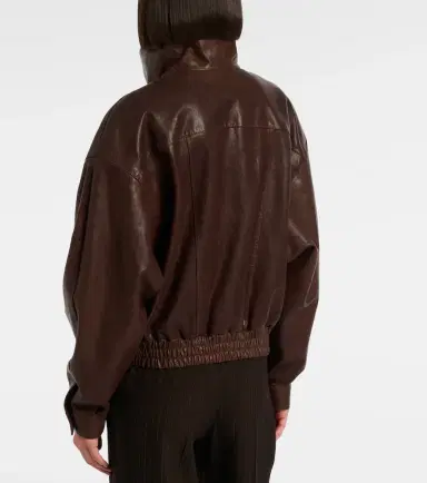 Saint Laurent Leather bomber jacket | Thumbnail 3 Saint Laurent Leather bomber jacket | Thumbnail 3