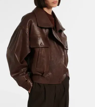 Saint Laurent Leather bomber jacket | Thumbnail 5 Saint Laurent Leather bomber jacket | Thumbnail 5