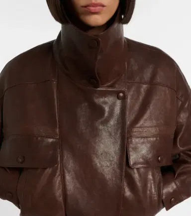 Saint Laurent Leather bomber jacket | Thumbnail 6 Saint Laurent Leather bomber jacket | Thumbnail 6