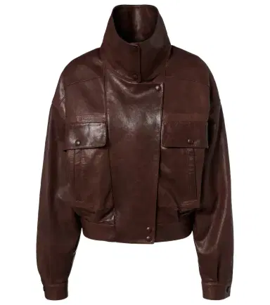 Saint Laurent Leather bomber jacket | Thumbnail 1 Saint Laurent Leather bomber jacket | Thumbnail 1