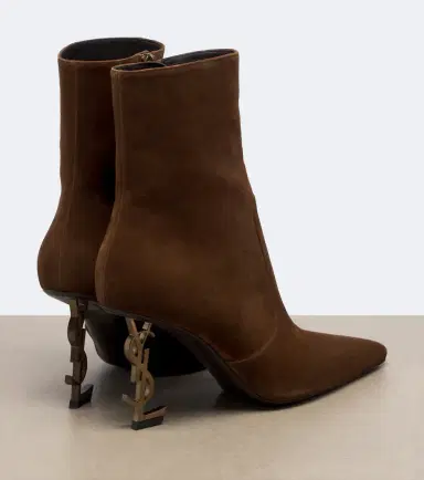 Saint Laurent Opyum suede ankle boots | Thumbnail 4 Saint Laurent Opyum suede ankle boots | Thumbnail 4