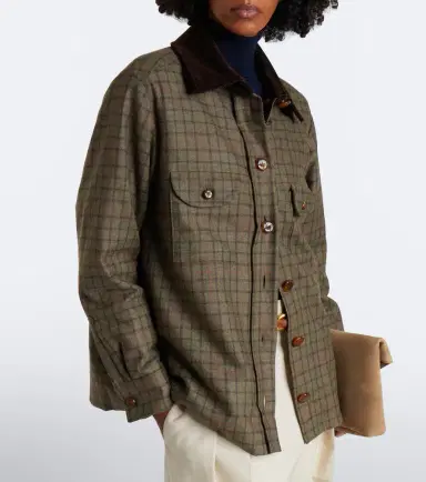 Blazé Milano Blazé Milano Olmida Berber checked wool and cashmere jacket | Thumbnail 6 Blazé Milano Blazé Milano Olmida Berber checked wool and cashmere jacket | Thumbnail 6