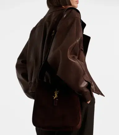 Saint Laurent Le 5 à 7 Large suede shoulder bag | Thumbnail 3 Saint Laurent Le 5 à 7 Large suede shoulder bag | Thumbnail 3