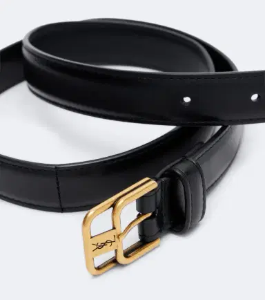 Saint Laurent Cassandre leather belt | Thumbnail 3 Saint Laurent Cassandre leather belt | Thumbnail 3
