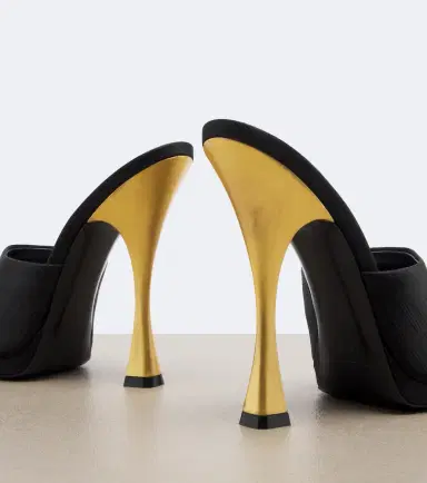 Saint Laurent Leon satin mules | Thumbnail 3 Saint Laurent Leon satin mules | Thumbnail 3