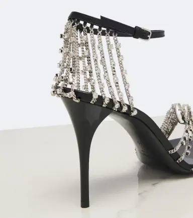 Saint Laurent Babylone embellished sandals | Thumbnail 3 Saint Laurent Babylone embellished sandals | Thumbnail 3