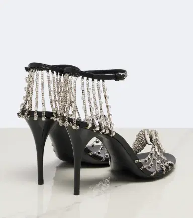 Saint Laurent Babylone embellished sandals | Thumbnail 4 Saint Laurent Babylone embellished sandals | Thumbnail 4
