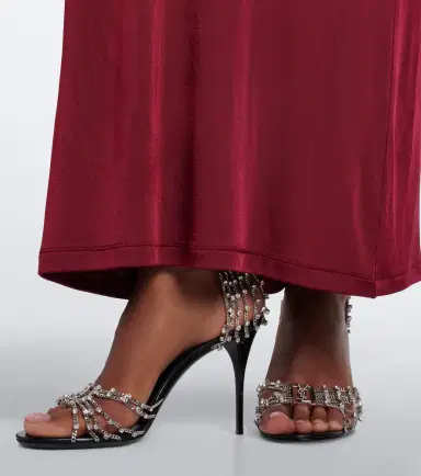 Saint Laurent Babylone embellished sandals | Thumbnail 6 Saint Laurent Babylone embellished sandals | Thumbnail 6