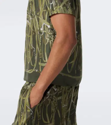 Gucci Printed silk twill bowling shirt | Thumbnail 5 Gucci Printed silk twill bowling shirt | Thumbnail 5