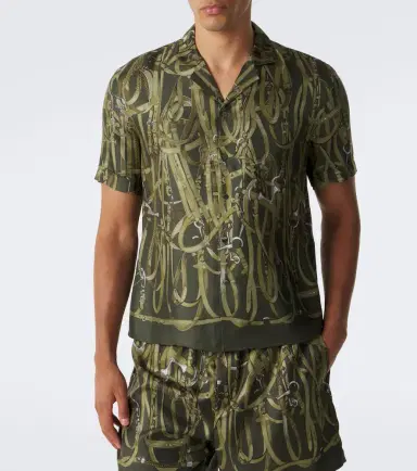 Gucci Printed silk twill bowling shirt | Thumbnail 6 Gucci Printed silk twill bowling shirt | Thumbnail 6