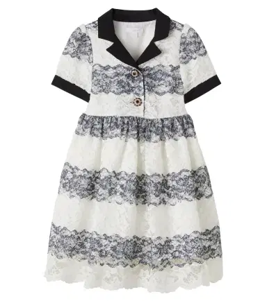 Patachou Striped lace dress | Thumbnail 1 Patachou Striped lace dress | Thumbnail 1