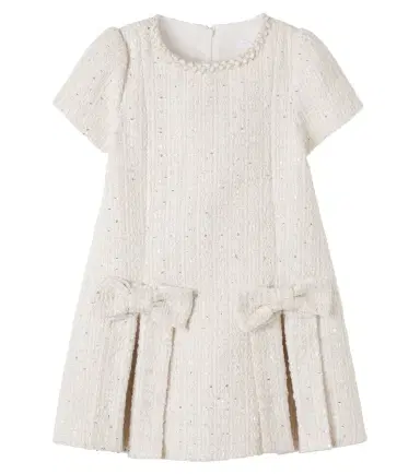 Patachou Sequined bow-detail tweed dress | Thumbnail 1 Patachou Sequined bow-detail tweed dress | Thumbnail 1