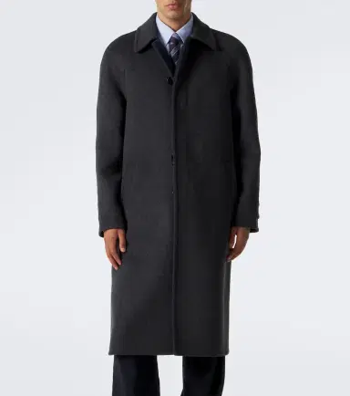 Valentino Wool and silk coat | Thumbnail 3 Valentino Wool and silk coat | Thumbnail 3