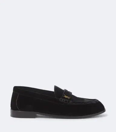 Saint Laurent Le Loafer velvet penny loafers | Thumbnail 4 Saint Laurent Le Loafer velvet penny loafers | Thumbnail 4