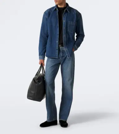 Saint Laurent Cassandre denim shirt | Thumbnail 3 Saint Laurent Cassandre denim shirt | Thumbnail 3