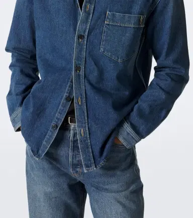 Saint Laurent Cassandre denim shirt | Thumbnail 4 Saint Laurent Cassandre denim shirt | Thumbnail 4