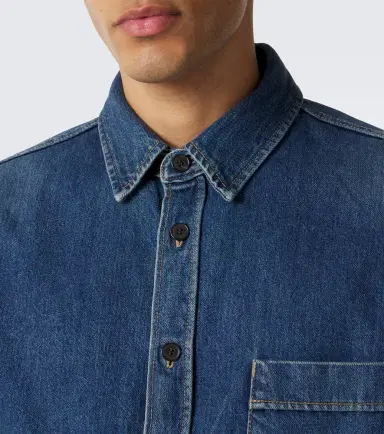 Saint Laurent Cassandre denim shirt | Thumbnail 7 Saint Laurent Cassandre denim shirt | Thumbnail 7