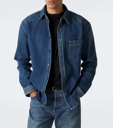 Saint Laurent Cassandre denim shirt | Thumbnail 8 Saint Laurent Cassandre denim shirt | Thumbnail 8
