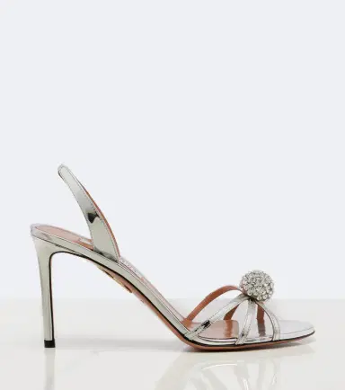 Aquazzura Crystal Bubble leather slingback sandals | Thumbnail 2 Aquazzura Crystal Bubble leather slingback sandals | Thumbnail 2