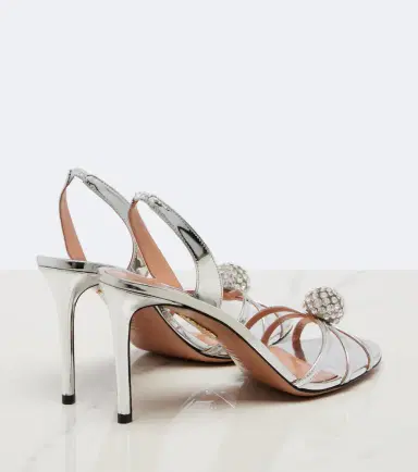 Aquazzura Crystal Bubble leather slingback sandals | Thumbnail 3 Aquazzura Crystal Bubble leather slingback sandals | Thumbnail 3
