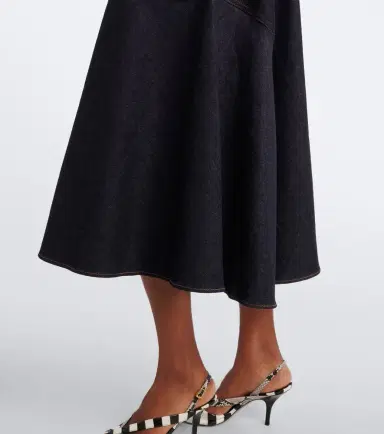Jacquemus Pina de-Nîmes gathered denim midi dress | Thumbnail 6 Jacquemus Pina de-Nîmes gathered denim midi dress | Thumbnail 6