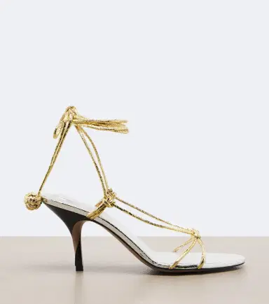 Jacquemus Tourni metallic leather sandals | Thumbnail 4 Jacquemus Tourni metallic leather sandals | Thumbnail 4
