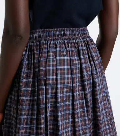 Miu Miu Checked cotton poplin miniskirt | Thumbnail 2 Miu Miu Checked cotton poplin miniskirt | Thumbnail 2