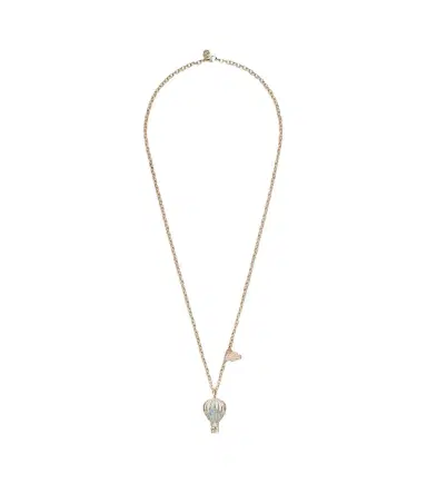 Sydney Evan Hot Air Balloon and Cloud 14kt gold chain necklace with aquamarine and diamonds | Thumbnail 1 Sydney Evan Hot Air Balloon and Cloud 14kt gold chain necklace with aquamarine and diamonds | Thumbnail 1