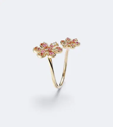 Sydney Evan 14kt gold ring with sapphires and diamonds | Thumbnail 2 Sydney Evan 14kt gold ring with sapphires and diamonds | Thumbnail 2