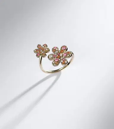 Sydney Evan 14kt gold ring with sapphires and diamonds | Thumbnail 5 Sydney Evan 14kt gold ring with sapphires and diamonds | Thumbnail 5