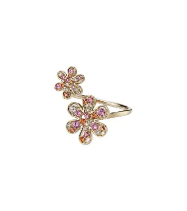 Sydney Evan 14kt gold ring with sapphires and diamonds | Thumbnail 1 Sydney Evan 14kt gold ring with sapphires and diamonds | Thumbnail 1