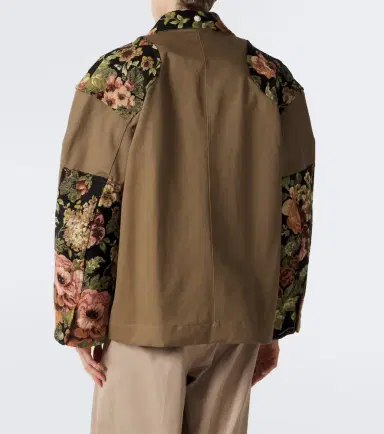 Simone Rocha Floral patchwork cotton jacket | Thumbnail 3 Simone Rocha Floral patchwork cotton jacket | Thumbnail 3