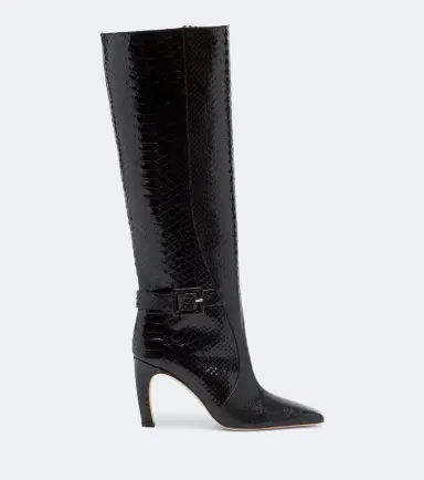 Malone Souliers Raven croc-effect leather knee-high boots | Thumbnail 3 Malone Souliers Raven croc-effect leather knee-high boots | Thumbnail 3