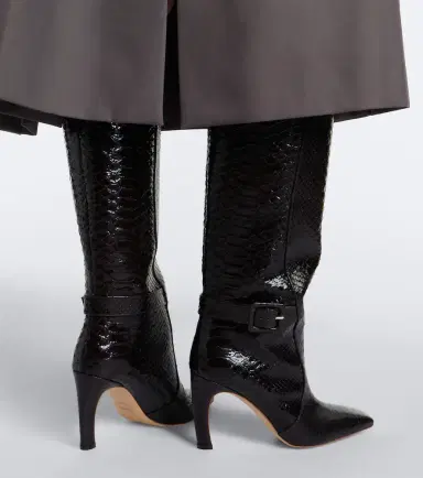 Malone Souliers Raven croc-effect leather knee-high boots | Thumbnail 5 Malone Souliers Raven croc-effect leather knee-high boots | Thumbnail 5