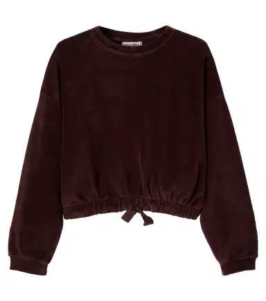Cozmo Fara cotton-blend velvet sweatshirt | Thumbnail 1 Cozmo Fara cotton-blend velvet sweatshirt | Thumbnail 1