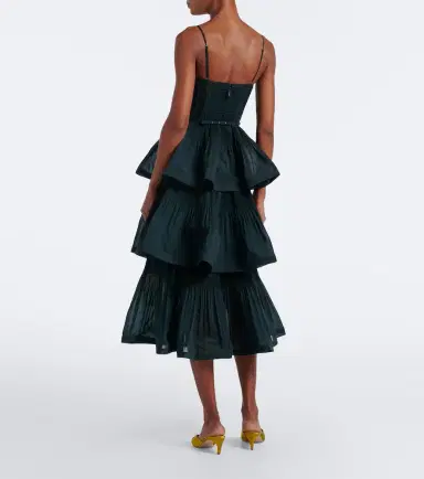 Zimmermann Pleated tiered bustier dress | Thumbnail 3 Zimmermann Pleated tiered bustier dress | Thumbnail 3
