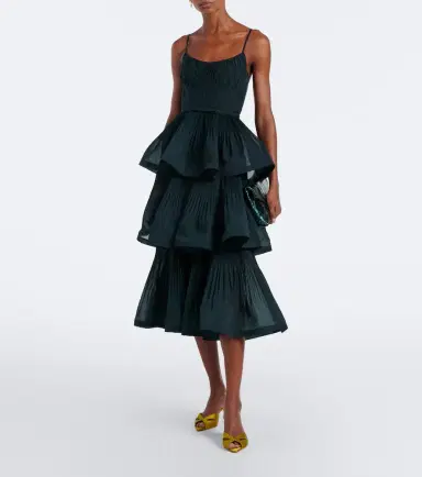 Zimmermann Pleated tiered bustier dress | Thumbnail 4 Zimmermann Pleated tiered bustier dress | Thumbnail 4